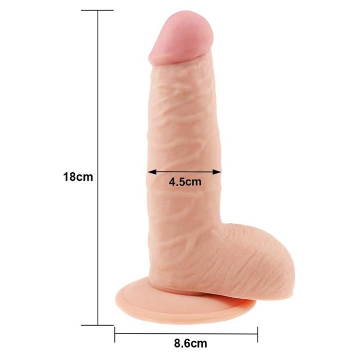 Dildo The Ultra Soft Dude 7.5 Flesh - LO-LV1084 - Teknashop Ltd