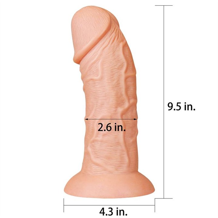 Dildo King 9.5 Flesh - LO-LV111010 - Teknashop Ltd
