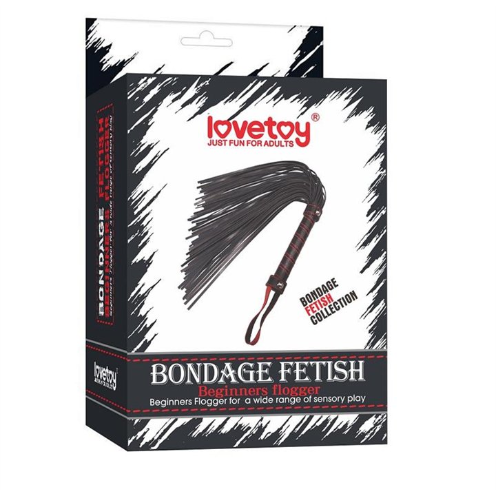Beginners Flogger Bondage Black - LO-LV1656 - Teknashop Ltd