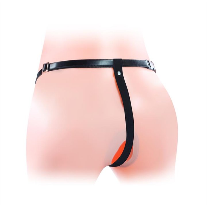 Harness Double Hollow Dildo - LO-LV3005 - Teknashop Ltd