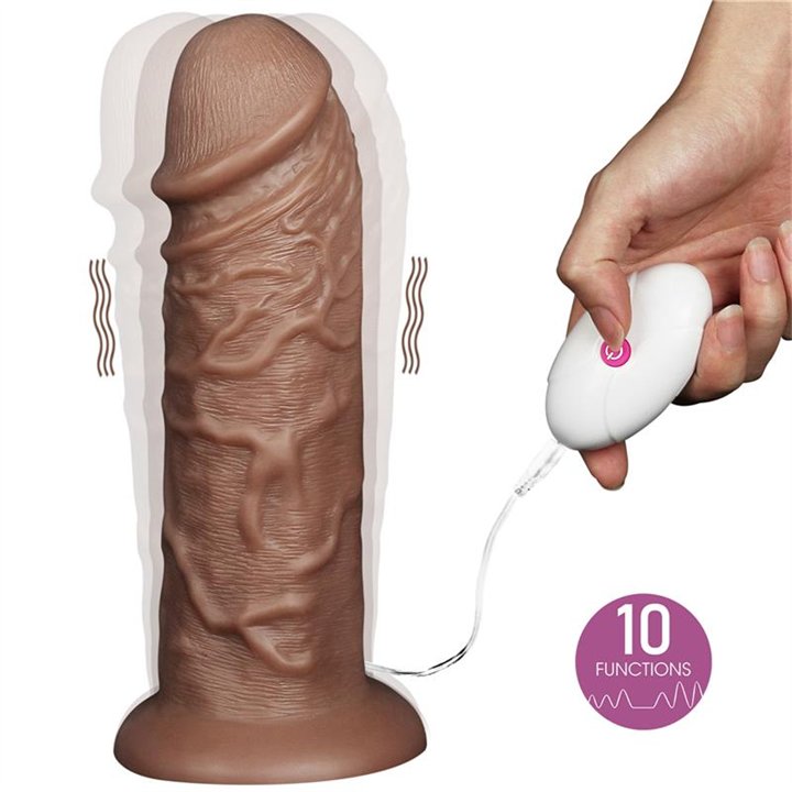 Dildo King 10.5 with Vibration Chubby Brown - LO-LV111120 - Teknashop Ltd