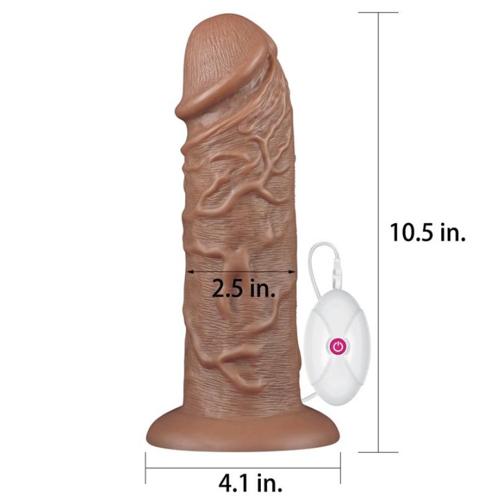 Dildo King 10.5 with Vibration Chubby Brown - LO-LV111120 - Teknashop Ltd