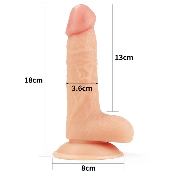 Dildo The Ultra Soft Dude 8 Flesh - LO-LV1089 - Teknashop Ltd