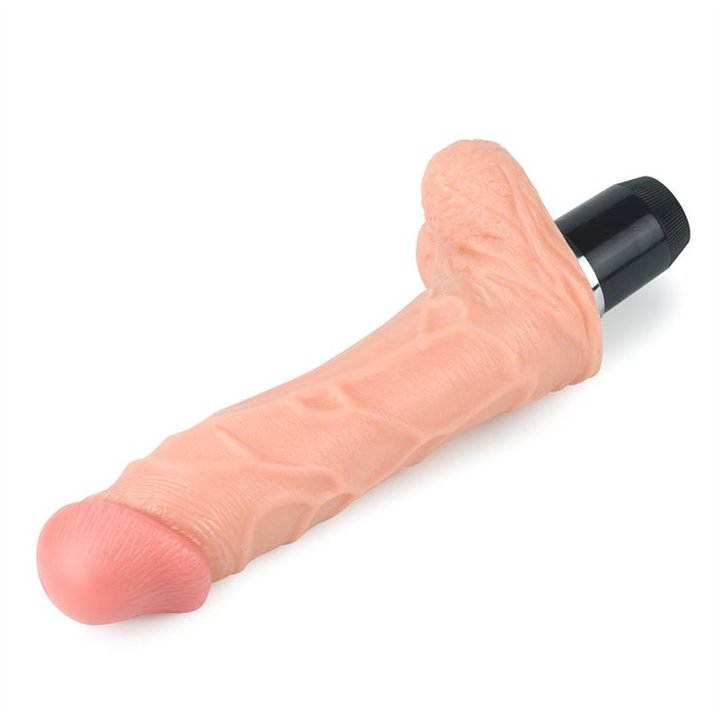 Dildo Flexi 9 with Vibration Flesh - LO-LV1011 - Teknashop Ltd
