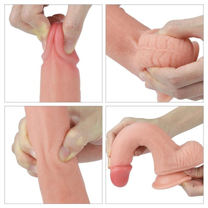 Dildo Nature 8 Liquid Silicone Flesh - LO-LV4005-F - Teknashop Ltd