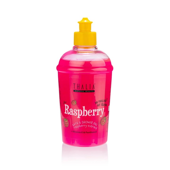 Thalia Natural Beauty, Raspberry, Hydrating & Calming, Shower Gel, For All Skin Types, 400 ml - Teknashop Ltd