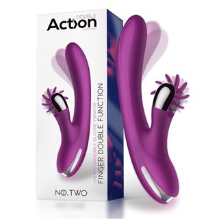 No. Two Finger Vibrator with Rotating Wheel - H-201 - Teknashop Ltd