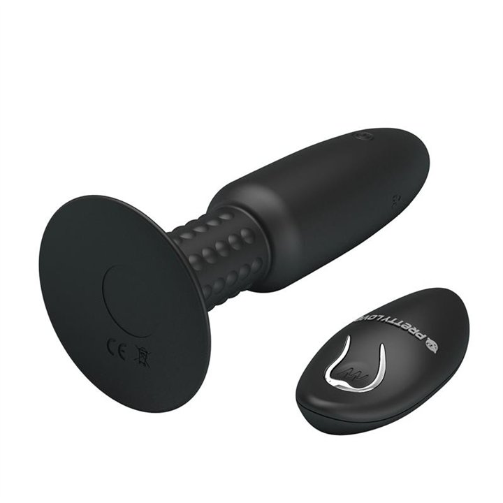 Remote-Controlled Anal Plug with Vibration and Rotation - USB - BI-040073W - Teknashop Ltd