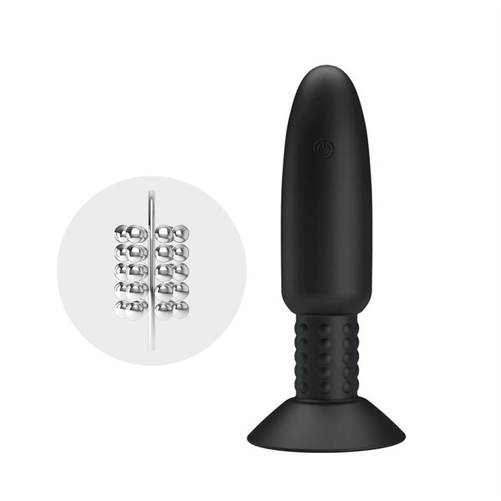 Remote-Controlled Anal Plug with Vibration and Rotation - USB - BI-040073W - Teknashop Ltd