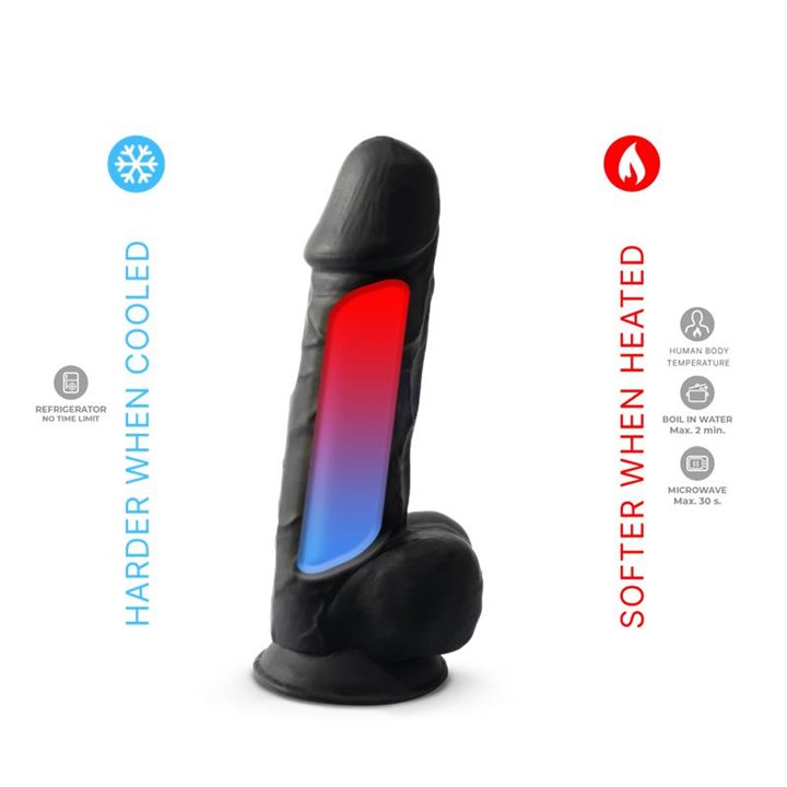 Dildo Dual Density Mod. 1 - 8.5 Black - SD-22049 - Teknashop Ltd