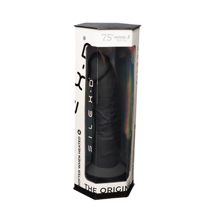 Dildo Dual Density Mod. 2 - 7.5 Black - SD-22069 - Teknashop Ltd