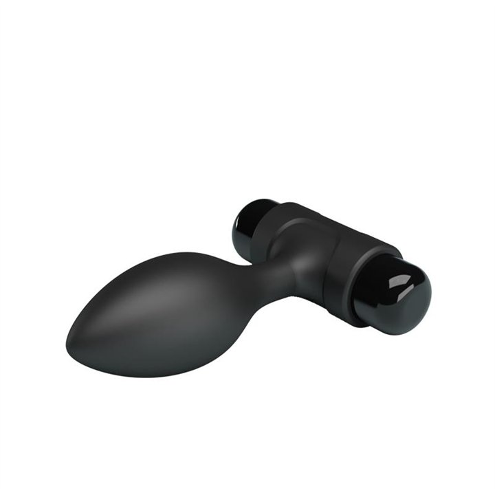 Butt Plug With Vibration Silcione - BI-040077 - Teknashop Ltd