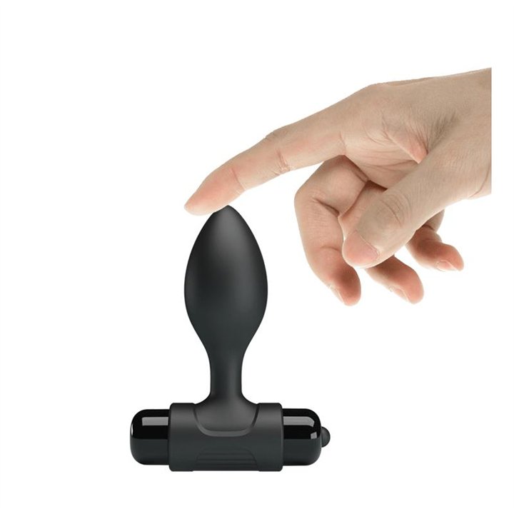 Butt Plug With Vibration Silcione - BI-040077 - Teknashop Ltd