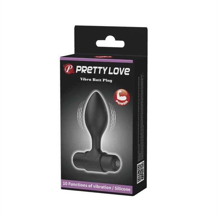 Butt Plug With Vibration Silcione - BI-040077 - Teknashop Ltd