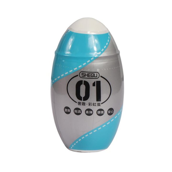 Rainbow Masturbator Egg Blue - SQ-MA70009-01 - Teknashop Ltd