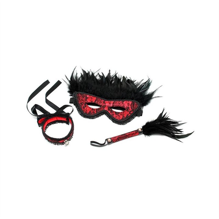 Set 3 Pieces Dominiset de Lujo Red - R8119 - Teknashop Ltd