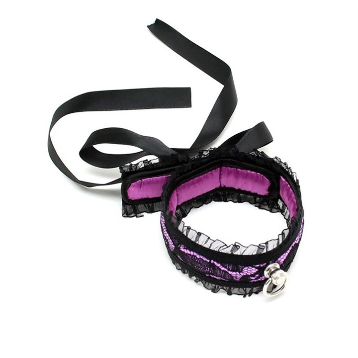 Satin Look Collar Purple - R8126 - Teknashop Ltd