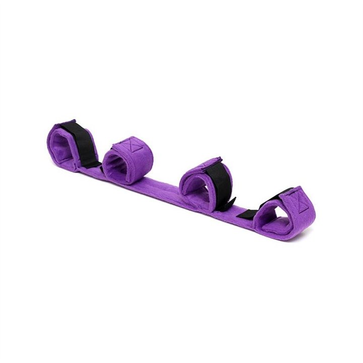 Spreader Bar with 4 Cuffs Purple - R8152 - Teknashop Ltd
