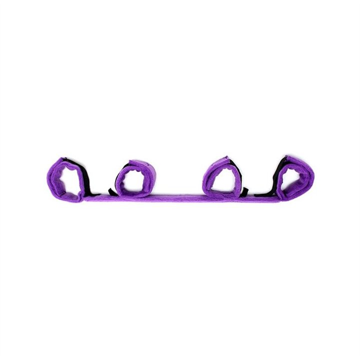 Spreader Bar with 4 Cuffs Purple - R8152 - Teknashop Ltd