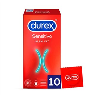 Condoms Sensitivo Slim Fit 10 Units - 8428076000373 - Teknashop Ltd