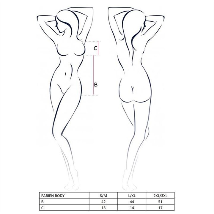 FABIEN Body Talla XXL/XXXL - 608A - Teknashop Ltd