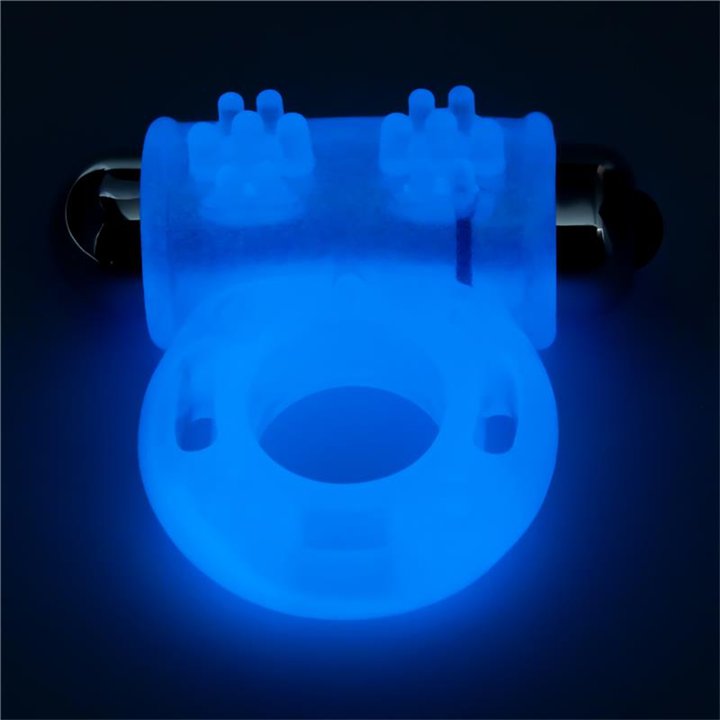 Lumino Play Vibrating Penis Ring Blue Light - LO-LV343215 - Teknashop Ltd