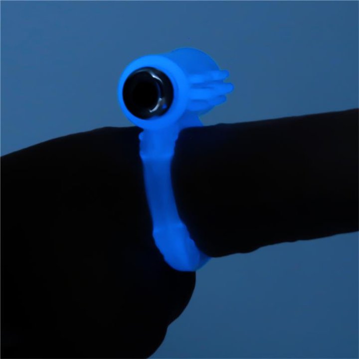 Lumino Play Vibrating Penis Ring Blue Light - LO-LV343215 - Teknashop Ltd