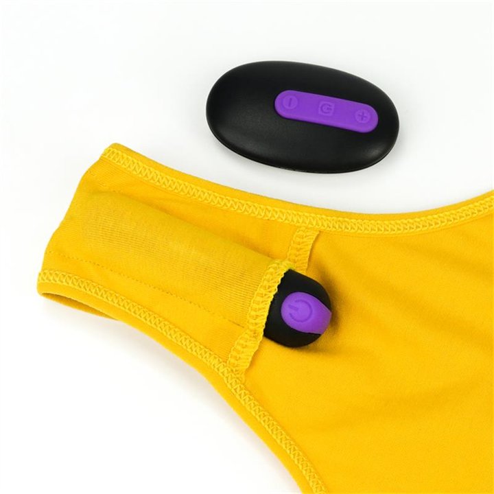 Open Panties with Vibrating Bullet and Remote Control Size L - LO-LV770202L - Teknashop Ltd