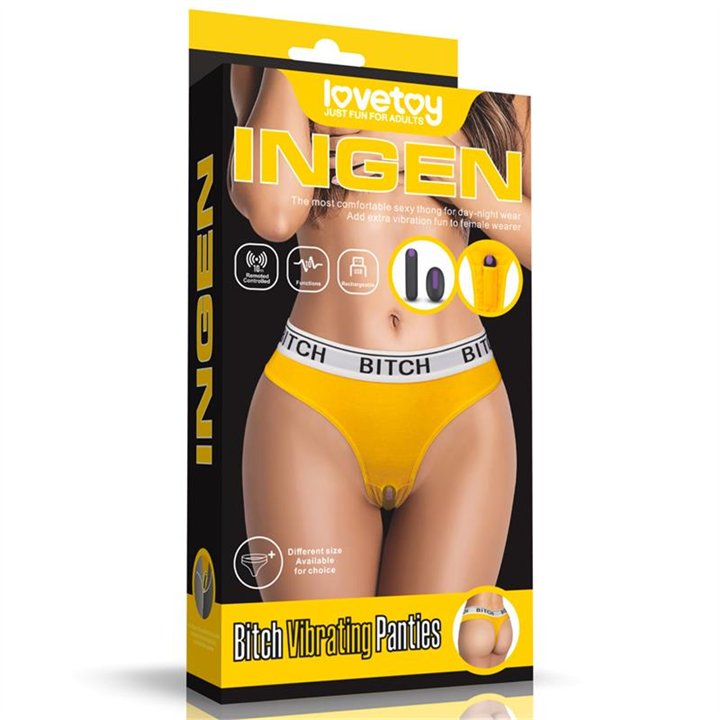 Open Panties with Vibrating Bullet and Remote Control Size L - LO-LV770202L - Teknashop Ltd