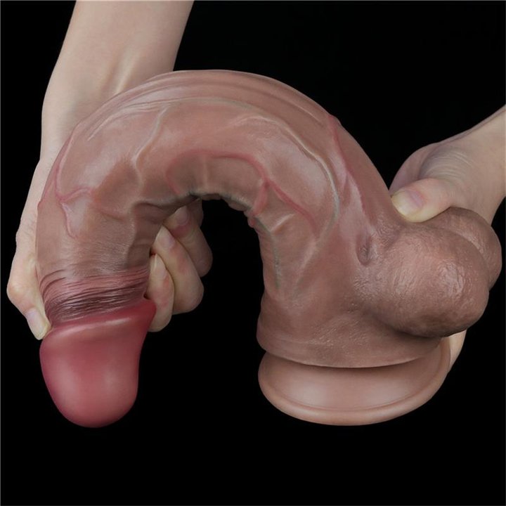Dual Layered Platinum Silicone Dildo 11.5 - LO-LV411054 - Teknashop Ltd