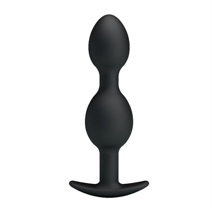Pretty Love Silicone Anal Balls Black - BI-040035 - Teknashop Ltd