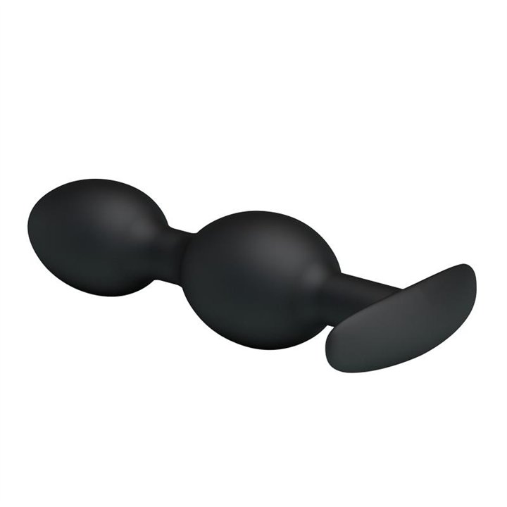 Pretty Love Silicone Anal Balls Black - BI-040035 - Teknashop Ltd