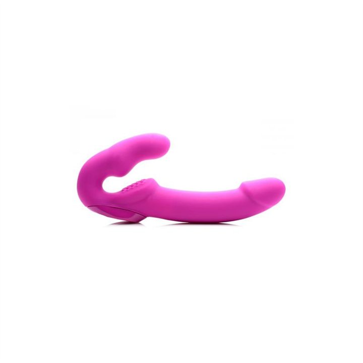 Evoke Vibrating Strapless Strap-On Pink - S848518029782 - Teknashop Ltd