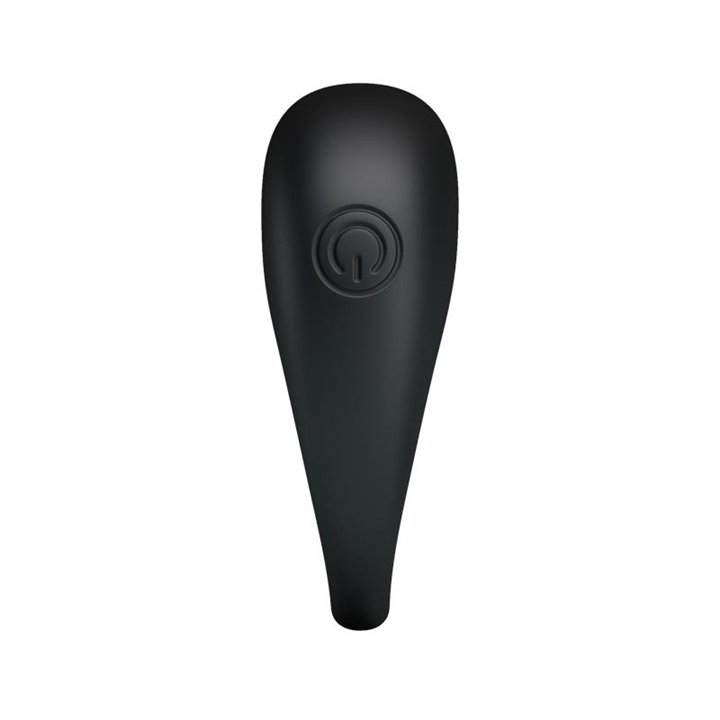 Pretty Love Vibrating Cock Ring Trap Black - BI-210140 - Teknashop Ltd