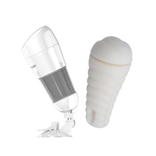 Vibrating Masturbator Hedy White Vagina - BM-00900T49-3 - Teknashop Ltd