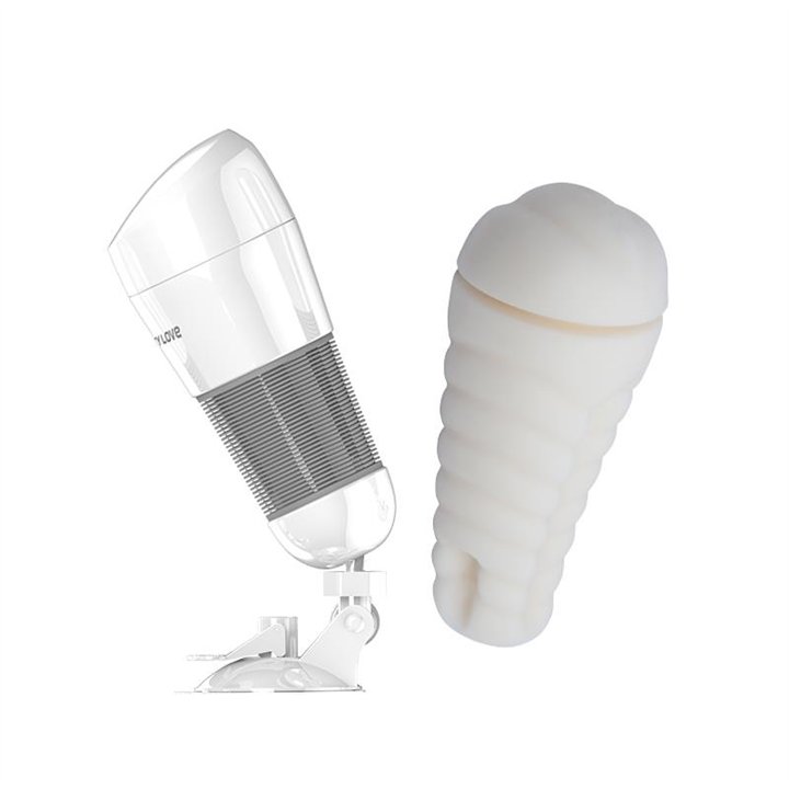 Vibrating Masturbator Hedy White Vagina - BM-00900T49-3 - Teknashop Ltd