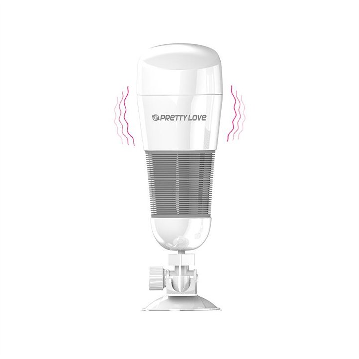 Vibrating Masturbator Hedy White Vagina - BM-00900T49-3 - Teknashop Ltd