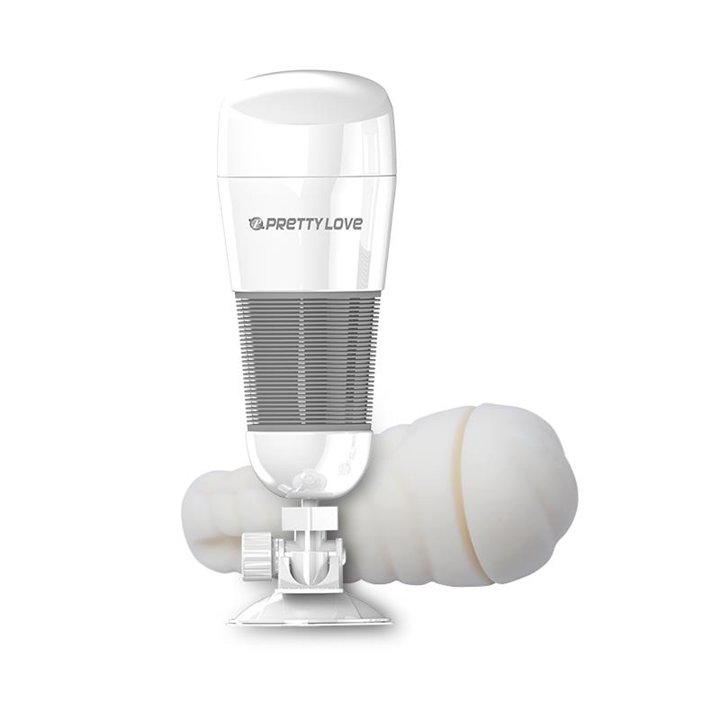 Vibrating Masturbator Hedy White Vagina - BM-00900T49-3 - Teknashop Ltd