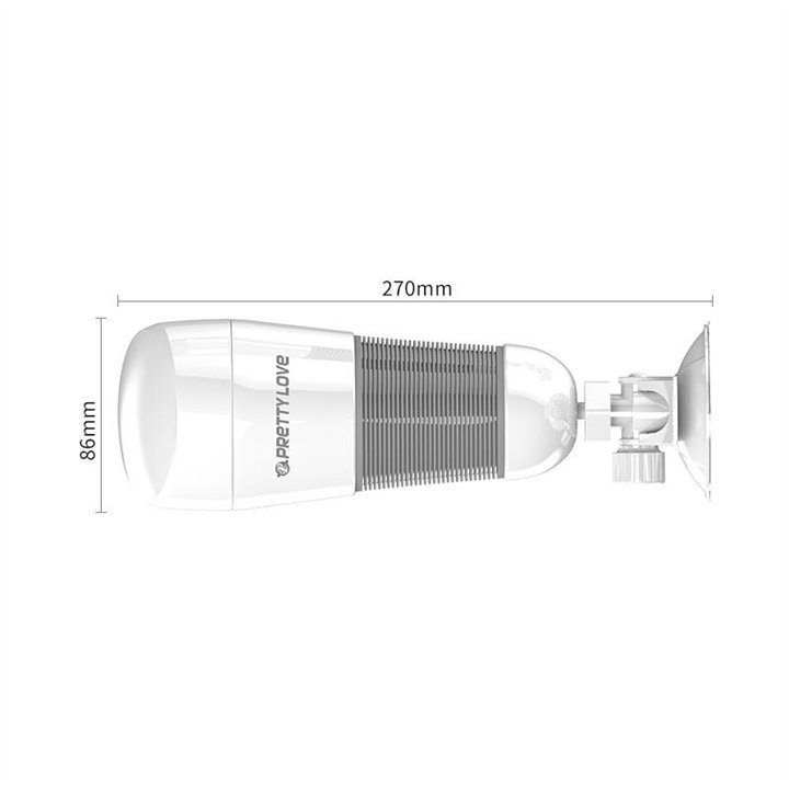 Vibrating Masturbator Hedy White Vagina - BM-00900T49-3 - Teknashop Ltd