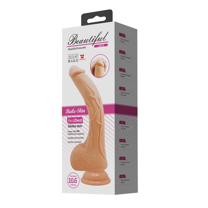 Baile Dildo with Suction Cup and Vibration - BW-008039Z - Teknashop Ltd