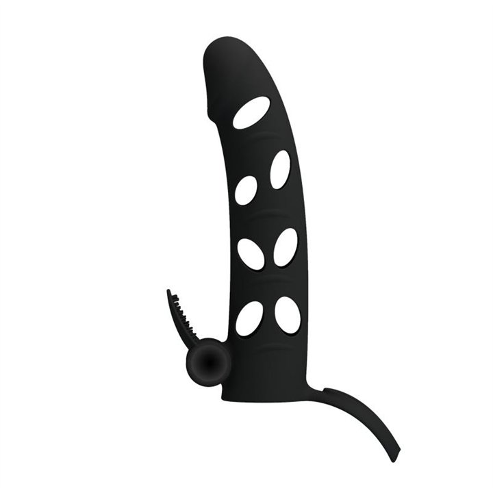 Cock Sleeve with Bullet Black - BI-026215 - Teknashop Ltd