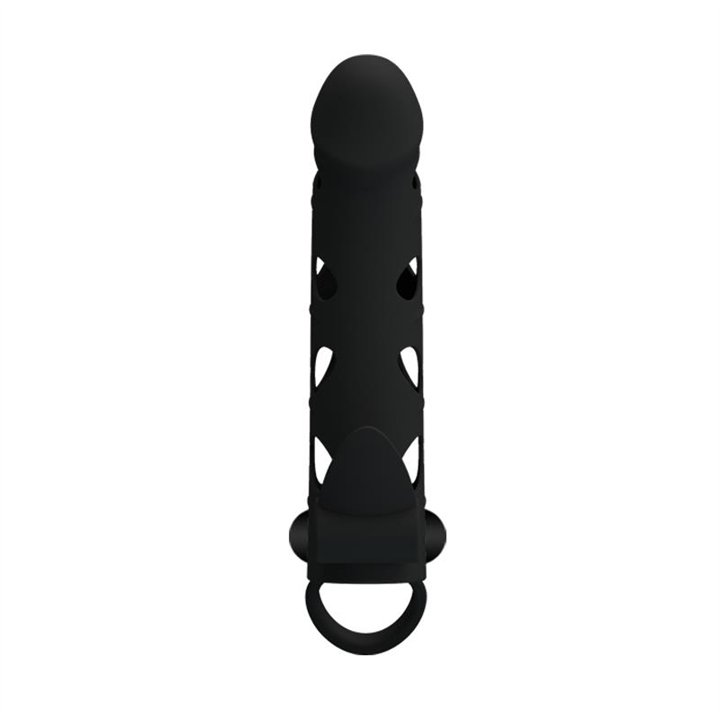Cock Sleeve with Bullet Black - BI-026215 - Teknashop Ltd