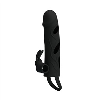 Pretty Love Cage with Vibrating Bullet 14 cm Black - BI-026216 - Teknashop Ltd