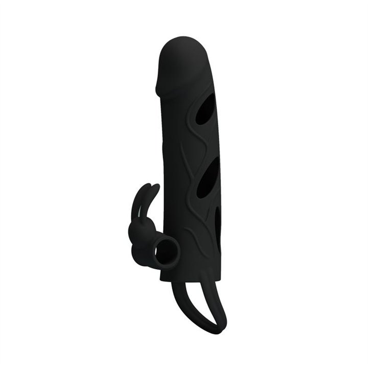 Pretty Love Cage with Vibrating Bullet 14 cm Black - BI-026216 - Teknashop Ltd