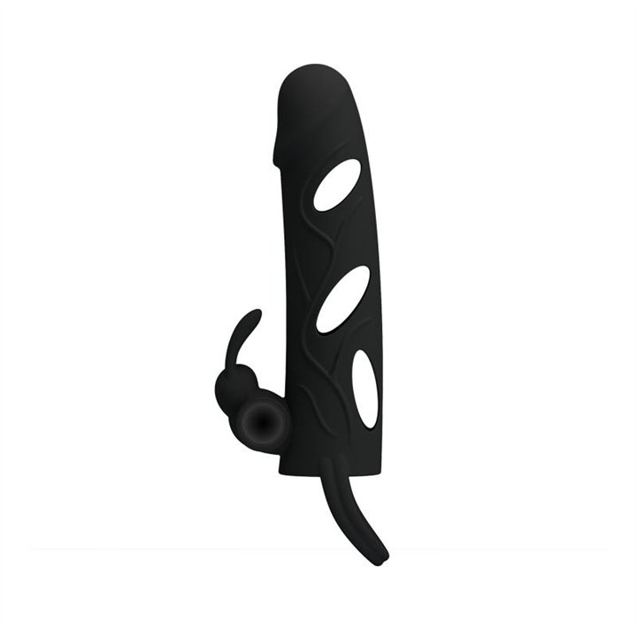 Pretty Love Cage with Vibrating Bullet 14 cm Black - BI-026216 - Teknashop Ltd