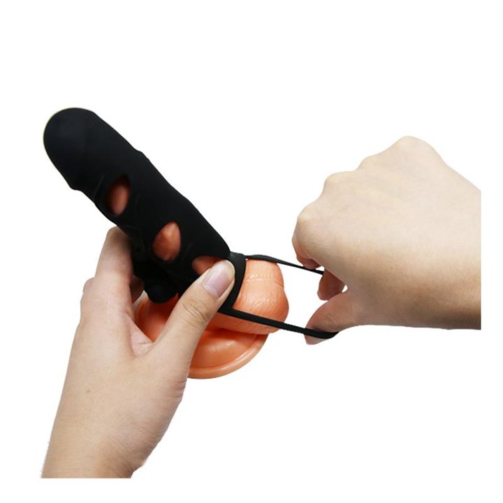 Pretty Love Cage with Vibrating Bullet 14 cm Black - BI-026216 - Teknashop Ltd