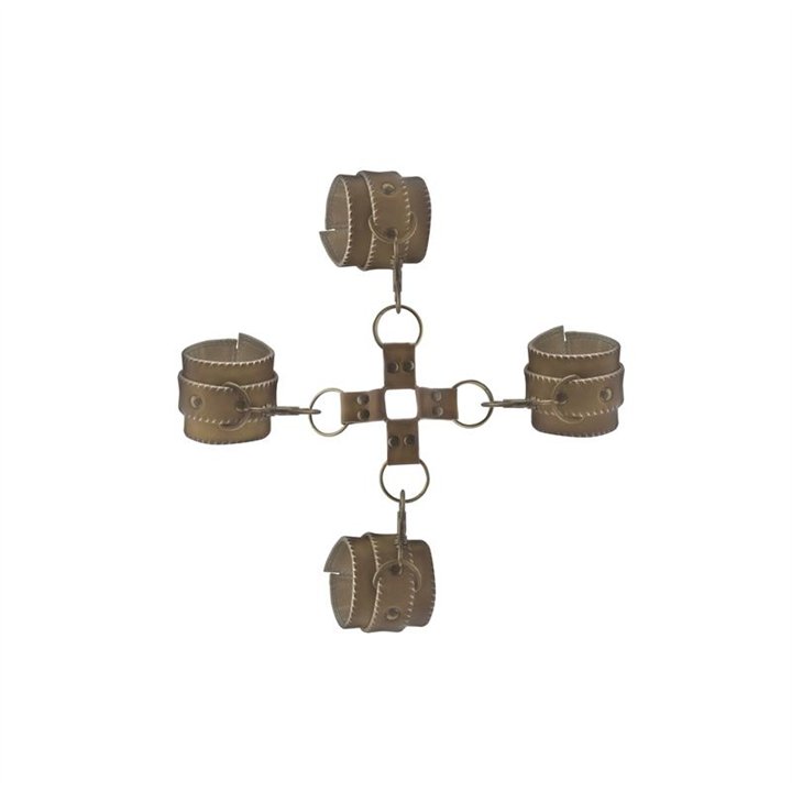 Shots Ouch! Brown Hogtie - OU168BRN - Teknashop Ltd