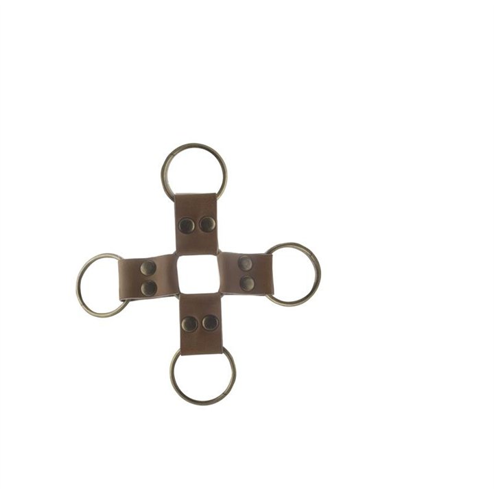 Shots Ouch! Brown Hogtie - OU168BRN - Teknashop Ltd