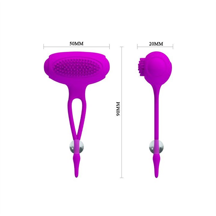 Pretty Love Nipples Clamps Bancroft Purple - BI-210139 - Teknashop Ltd
