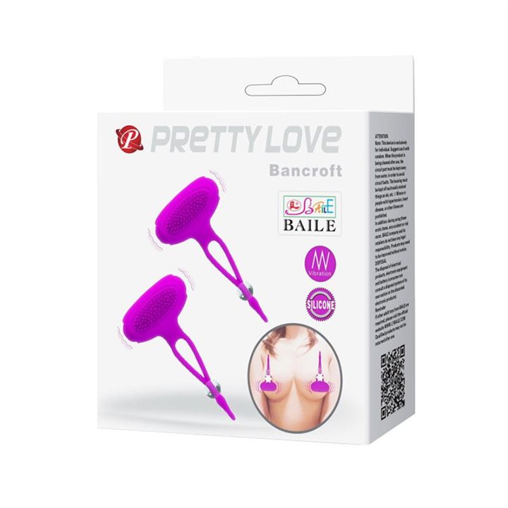 Pretty Love Nipples Clamps Bancroft Purple - BI-210139 - Teknashop Ltd